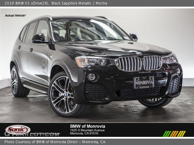 2016 BMW X3 xDrive28i in Black Sapphire Metallic