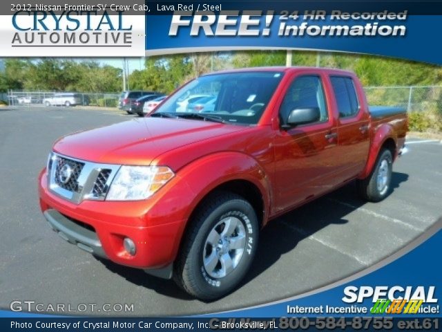 2012 Nissan Frontier SV Crew Cab in Lava Red