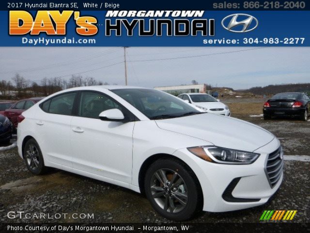2017 Hyundai Elantra SE in White