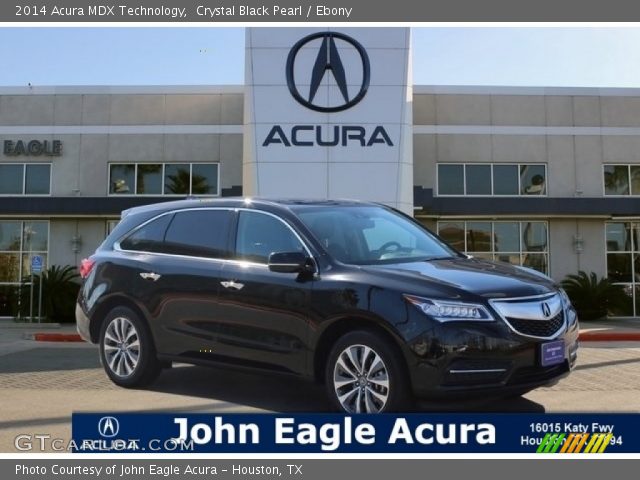 2014 Acura MDX Technology in Crystal Black Pearl