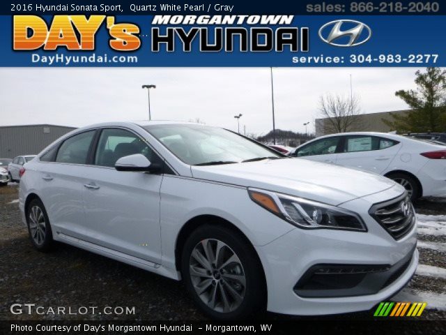 2016 Hyundai Sonata Sport in Quartz White Pearl