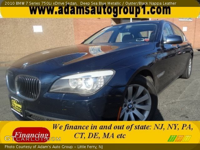 2010 BMW 7 Series 750Li xDrive Sedan in Deep Sea Blue Metallic