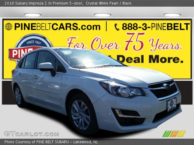 2016 Subaru Impreza 2.0i Premium 5-door in Crystal White Pearl