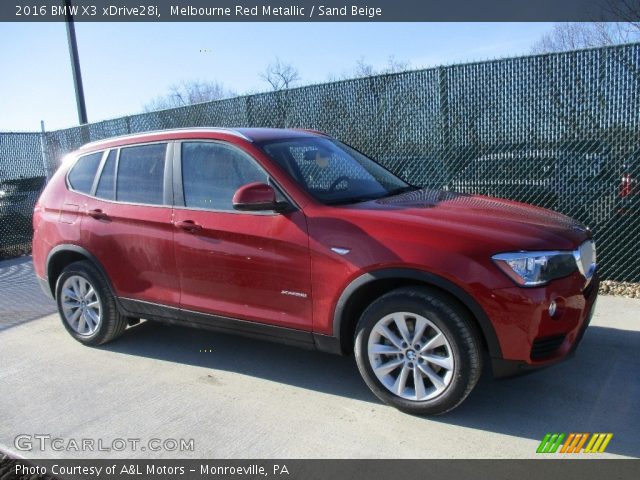 2016 BMW X3 xDrive28i in Melbourne Red Metallic
