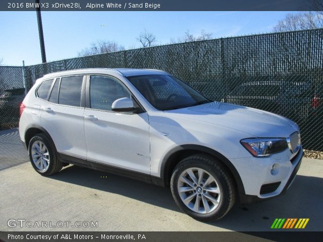 2016 BMW X3 xDrive28i in Alpine White