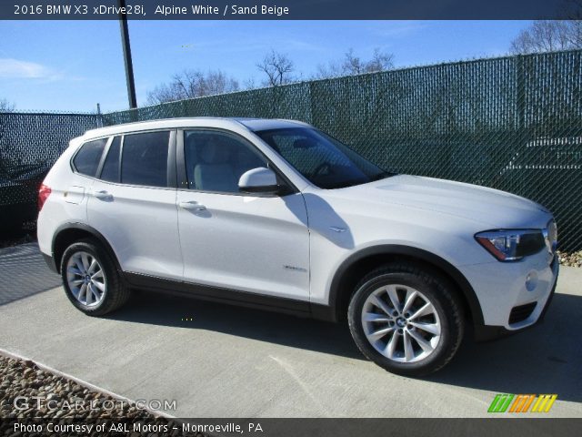 2016 BMW X3 xDrive28i in Alpine White