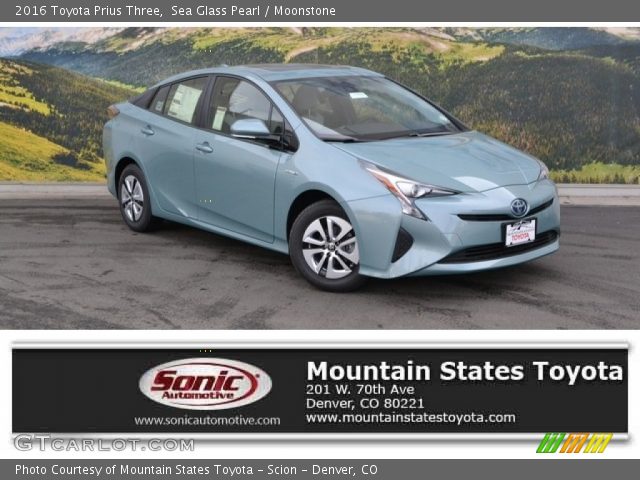 2016 Toyota Prius Three in Sea Glass Pearl