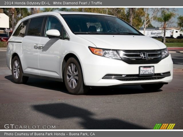 2014 Honda Odyssey EX-L in White Diamond Pearl