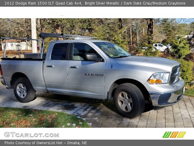 2012 Dodge Ram 1500 SLT Quad Cab 4x4 in Bright Silver Metallic