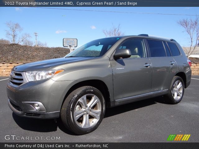 2012 Toyota Highlander Limited 4WD in Cypress Green Pearl