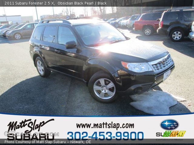 2011 Subaru Forester 2.5 X in Obsidian Black Pearl