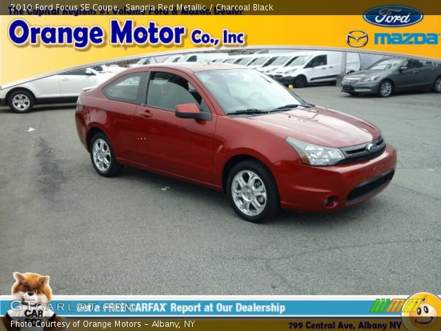 2010 Ford Focus SE Coupe in Sangria Red Metallic