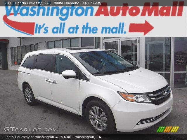 2015 Honda Odyssey EX-L in White Diamond Pearl