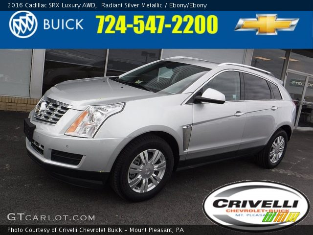 2016 Cadillac SRX Luxury AWD in Radiant Silver Metallic