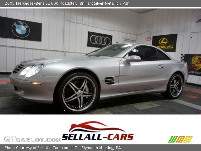 2005 Mercedes-Benz SL 600 Roadster in Brilliant Silver Metallic