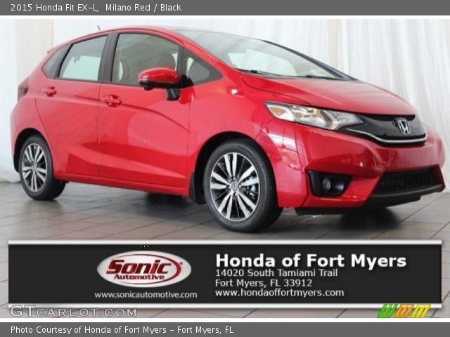 2015 Honda Fit EX-L in Milano Red