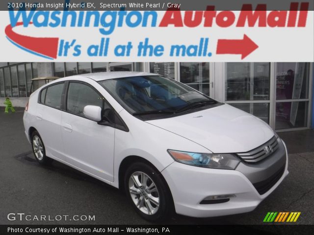 2010 Honda Insight Hybrid EX in Spectrum White Pearl