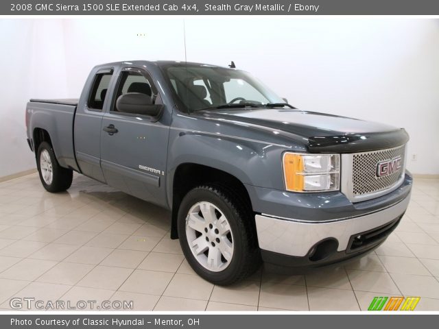 2008 GMC Sierra 1500 SLE Extended Cab 4x4 in Stealth Gray Metallic