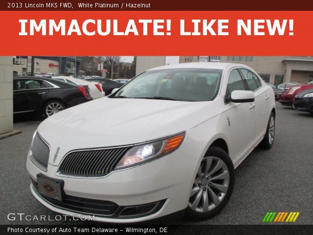 2013 Lincoln MKS FWD in White Platinum