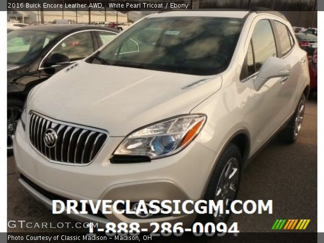 2016 Buick Encore Leather AWD in White Pearl Tricoat