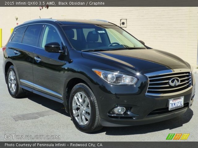 2015 Infiniti QX60 3.5 AWD in Black Obsidian