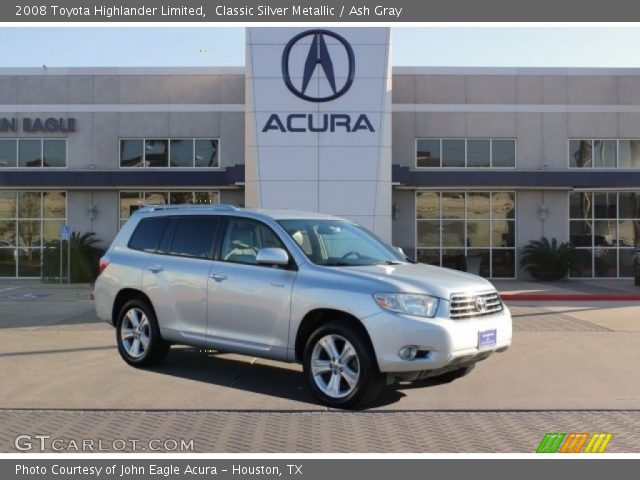 2008 Toyota Highlander Limited in Classic Silver Metallic
