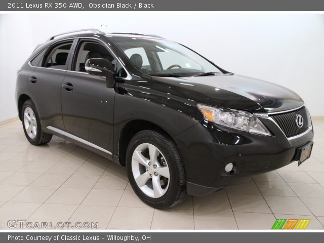 2011 Lexus RX 350 AWD in Obsidian Black
