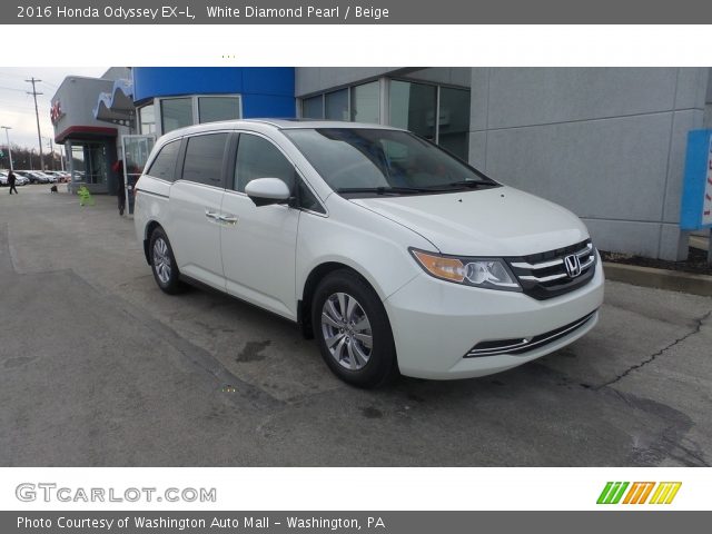 2016 Honda Odyssey EX-L in White Diamond Pearl
