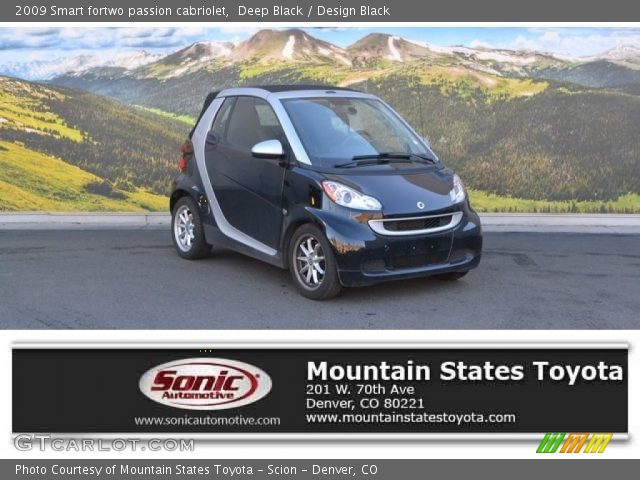 2009 Smart fortwo passion cabriolet in Deep Black