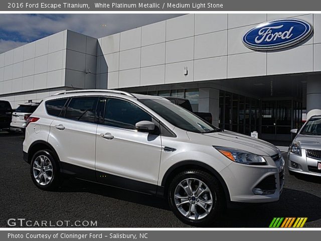 2016 Ford Escape Titanium in White Platinum Metallic