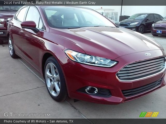 2016 Ford Fusion S in Ruby Red Metallic
