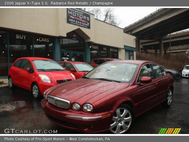2006 Jaguar X-Type 3.0 in Radiance Red Metallic