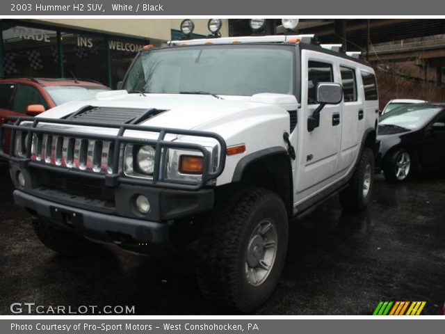 2003 Hummer H2 SUV in White