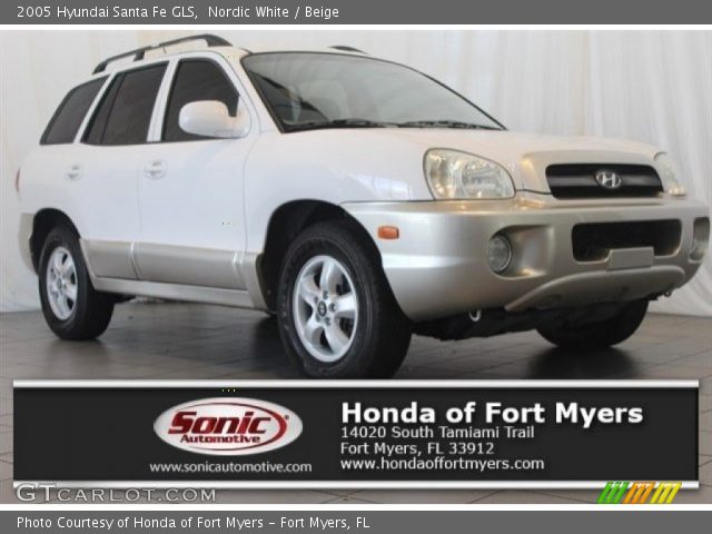 2005 Hyundai Santa Fe GLS in Nordic White