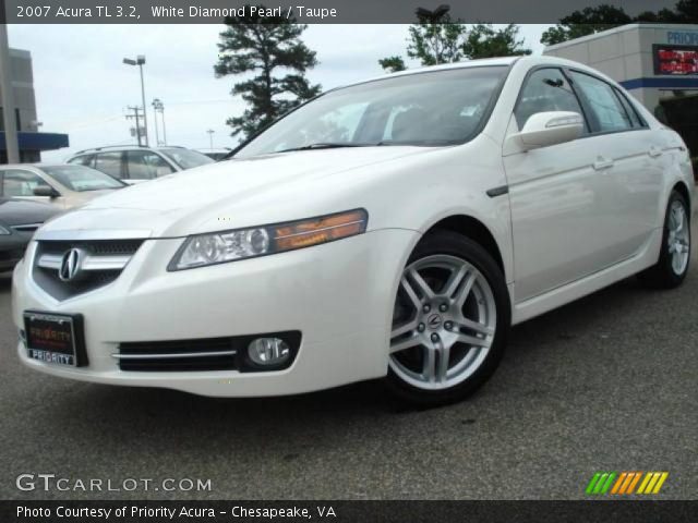 2007 Acura TL 3.2 in White Diamond Pearl