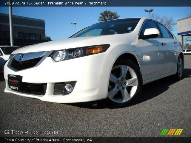 2009 Acura TSX Sedan in Premium White Pearl