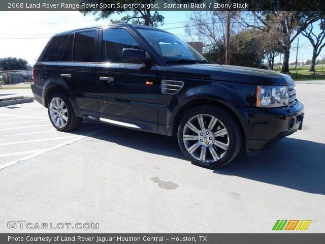 2008 Land Rover Range Rover Sport Supercharged in Santorini Black