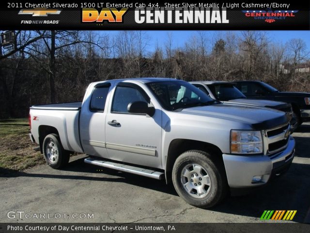 2011 Chevrolet Silverado 1500 LT Extended Cab 4x4 in Sheer Silver Metallic