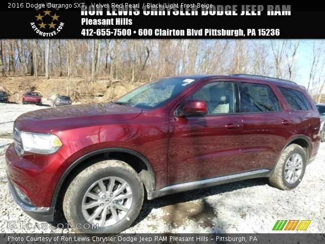 2016 Dodge Durango SXT in Velvet Red Pearl