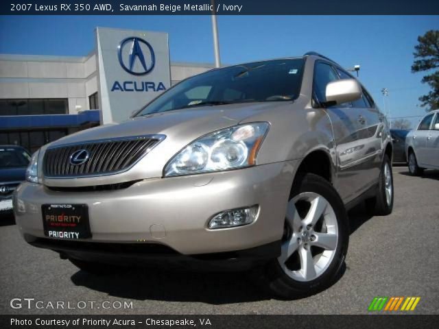 2007 Lexus RX 350 AWD in Savannah Beige Metallic