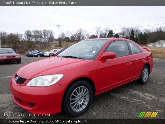 2005 Honda Civic EX Coupe in Rallye Red