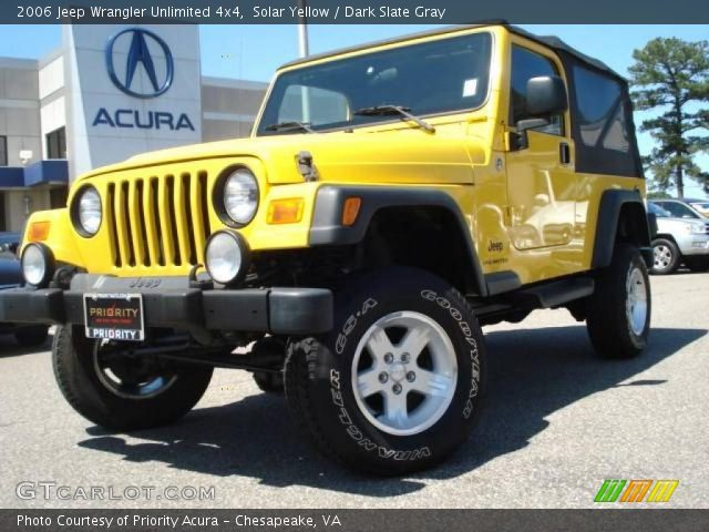 2006 Jeep Wrangler Unlimited 4x4 in Solar Yellow
