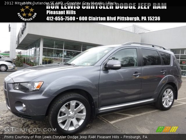 2012 Mitsubishi Outlander SE AWD in Graphite Gray Metallic