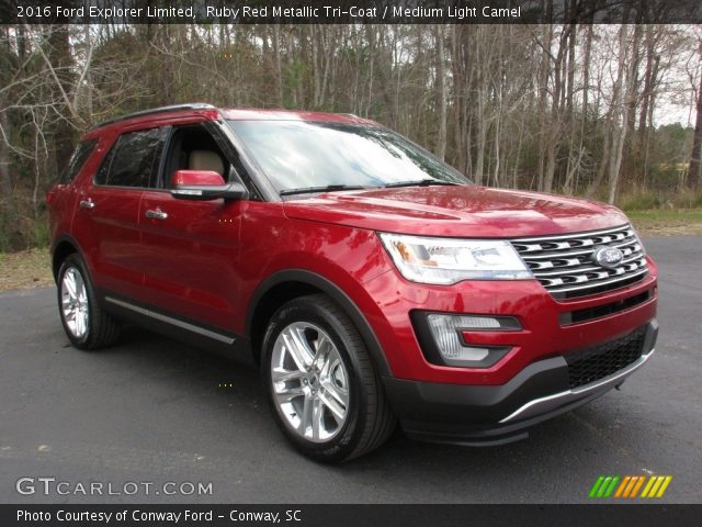 2016 Ford Explorer Limited in Ruby Red Metallic Tri-Coat