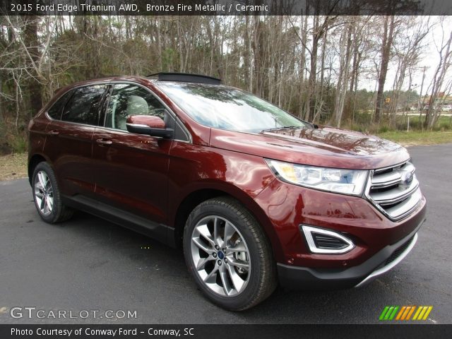 2015 Ford Edge Titanium AWD in Bronze Fire Metallic