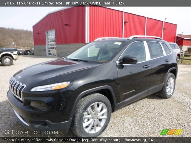 2016 Jeep Cherokee Limited 4x4 in Brilliant Black Crystal Pearl