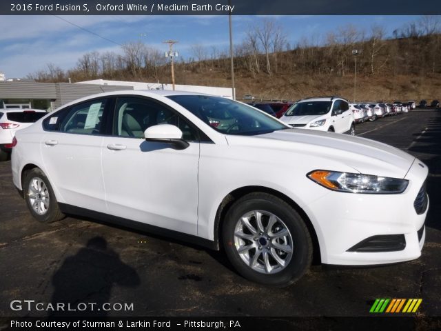 2016 Ford Fusion S in Oxford White