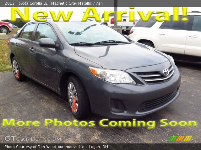 2013 Toyota Corolla LE in Magnetic Gray Metallic