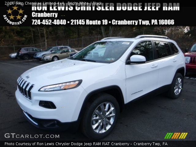 2016 Jeep Cherokee Limited 4x4 in Bright White