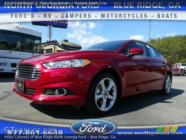 2016 Ford Fusion S in Ruby Red Metallic